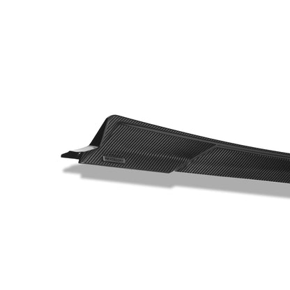 BMW X5M F95 LCI carbon fiber side skirts gloss surface close-up