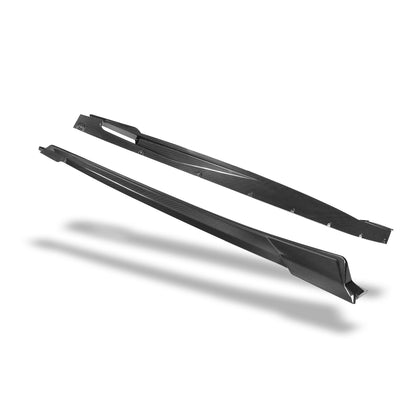 BMW X5M F95 LCI carbon fiber side skirts front edge detail