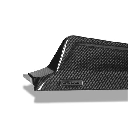 BMW X5M F95 LCI carbon fiber side skirts angled rocker view