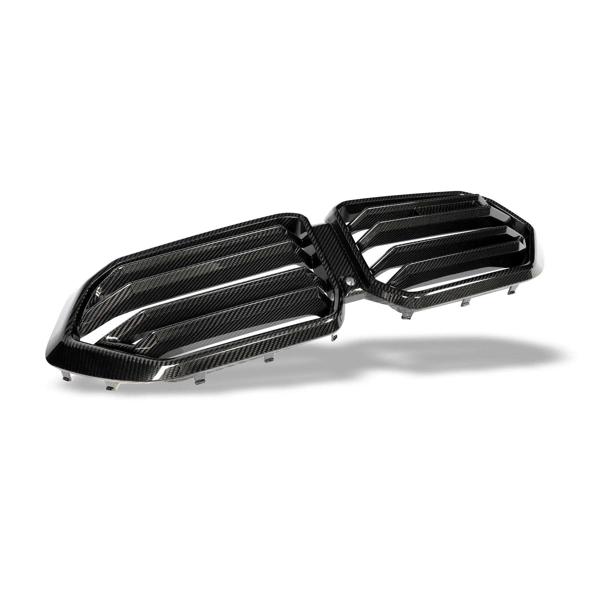BMW X6M F96 carbon front grille mesh pattern close up