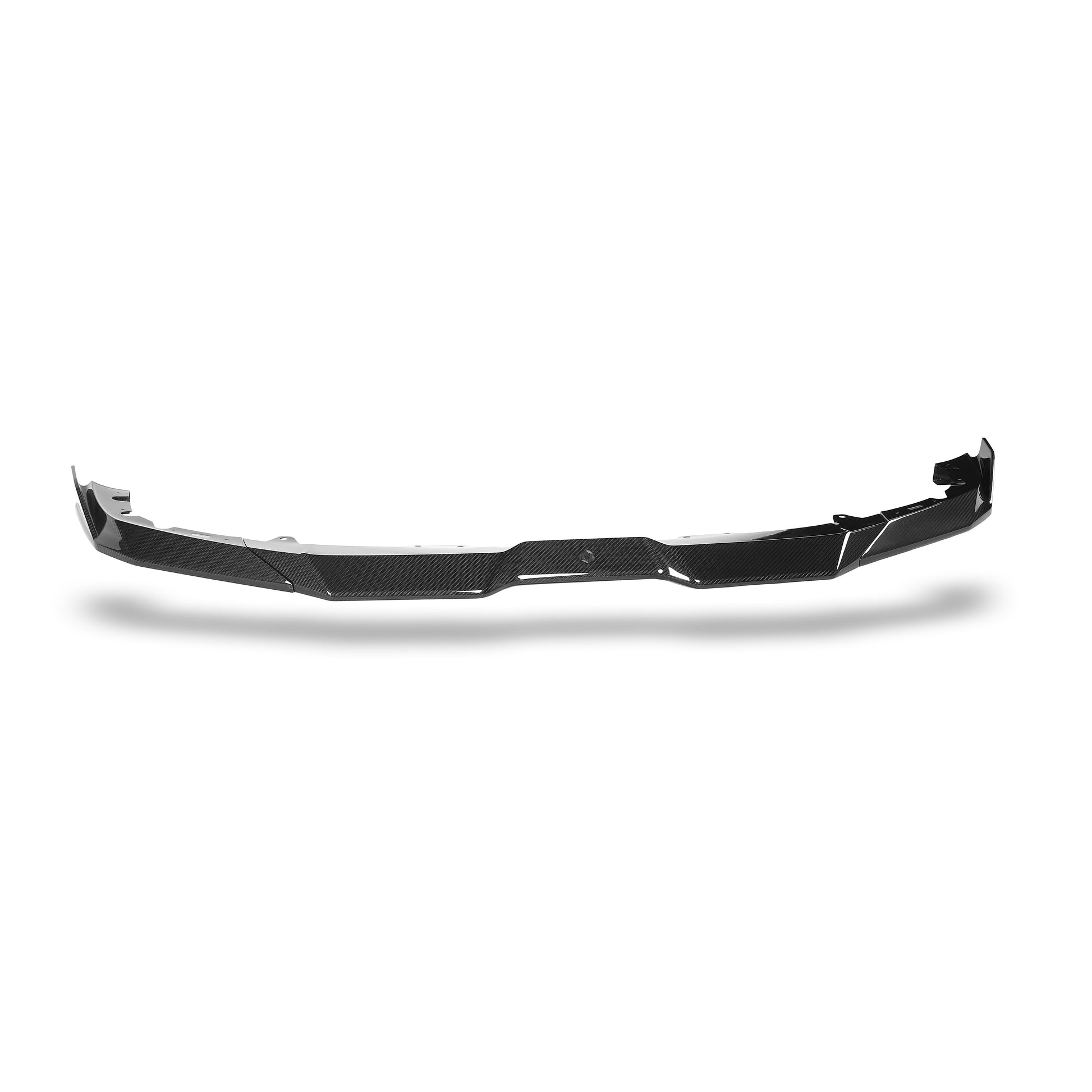 BMW X6M F96 LCI front splitter showing twill weave detail