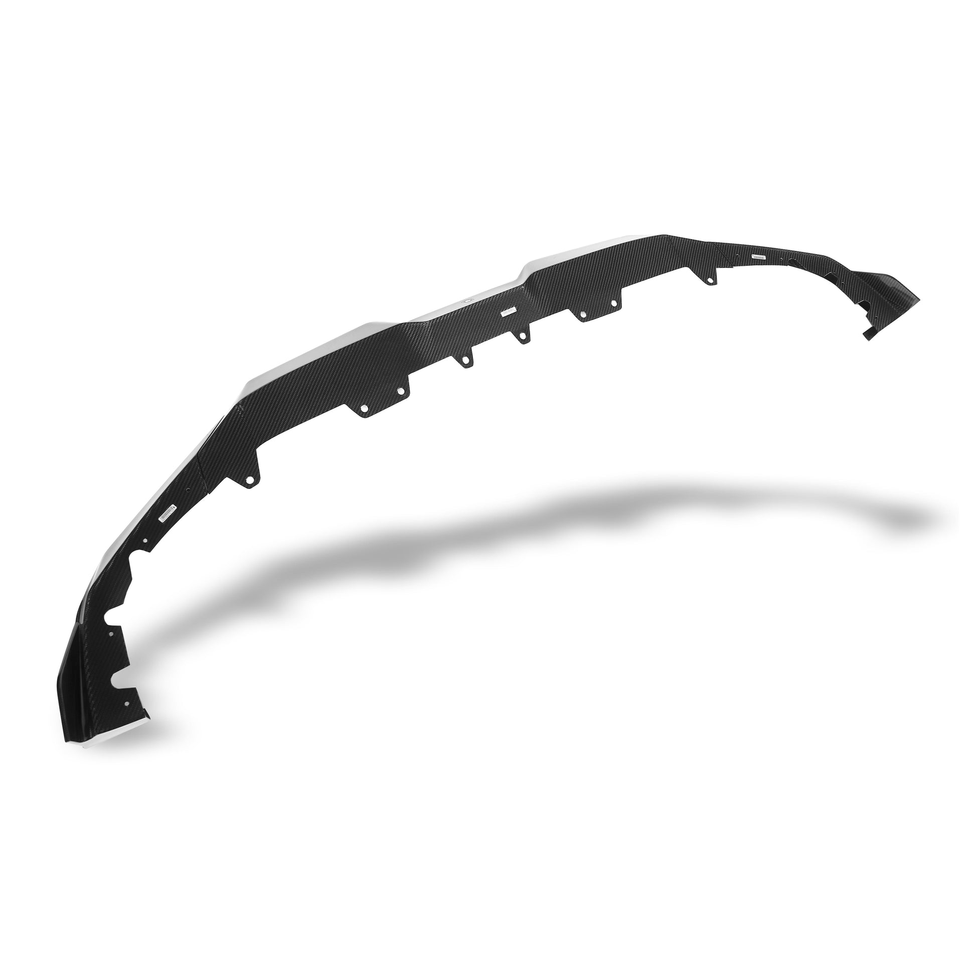 BMW X6M F96 LCI carbon fiber front lip side edge close-up