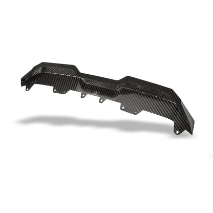 Carbon fiber splitter mounting detail for BMW X6M F96 LCI