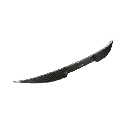BMW X6M F96 LCI carbon trunk spoiler top-down view