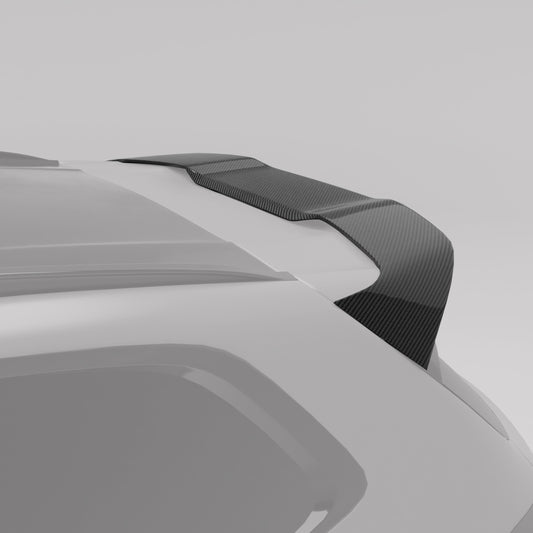 BMW X3M F97 LCI carbon roof spoiler highlighted render