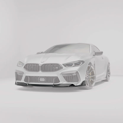 BMW M8 F92 coupe carbon fiber front lip full front view
