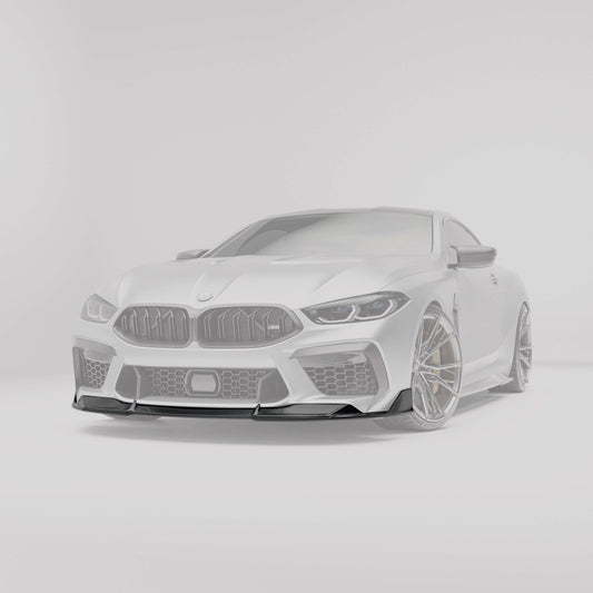BMW M8 F92 coupe carbon fiber front lip full front view