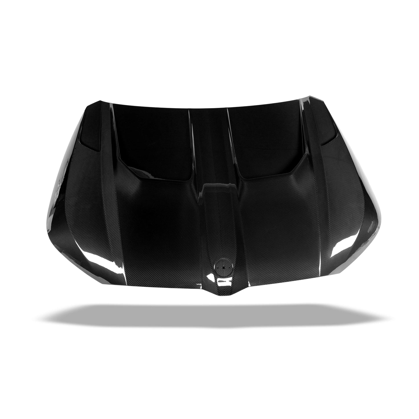 BMW XM G09 carbon fiber hood side perspective showing panel shape