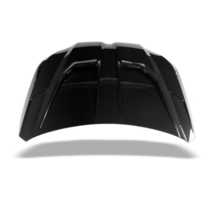BMW XM G09 carbon fiber hood edge detail showing panel fitment lines