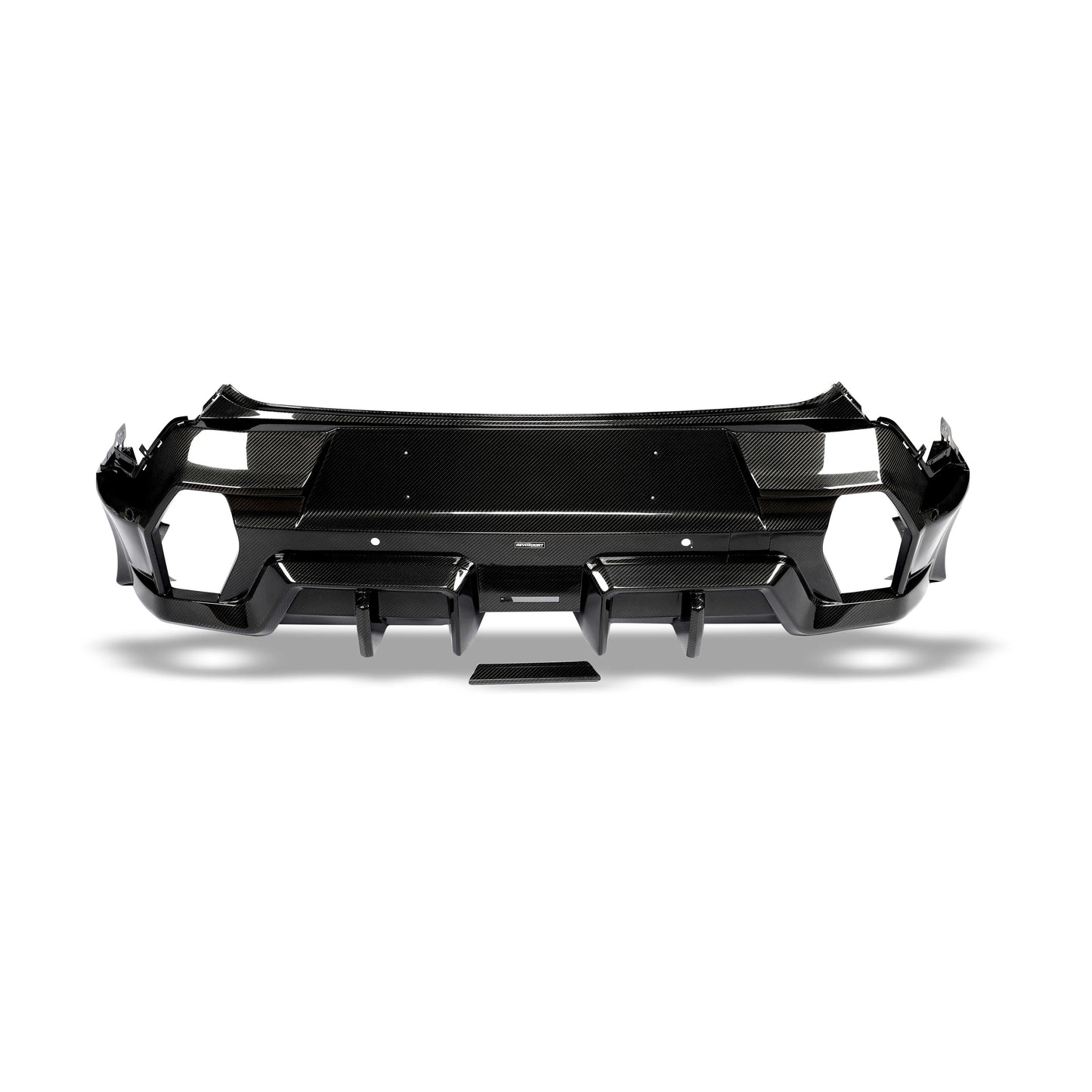 BMW XM G09 carbon fiber rear diffuser full panel view one