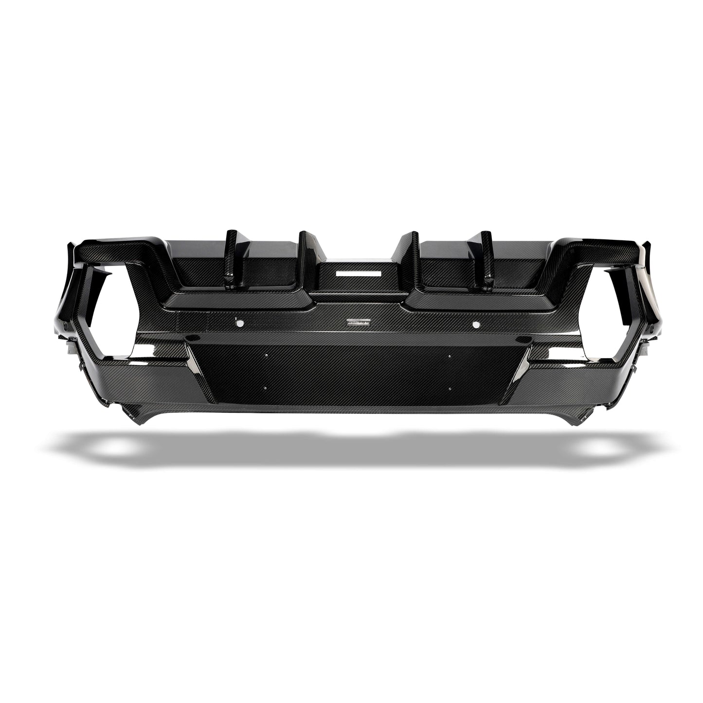 BMW XM G09 carbon fiber rear diffuser lower edge view four