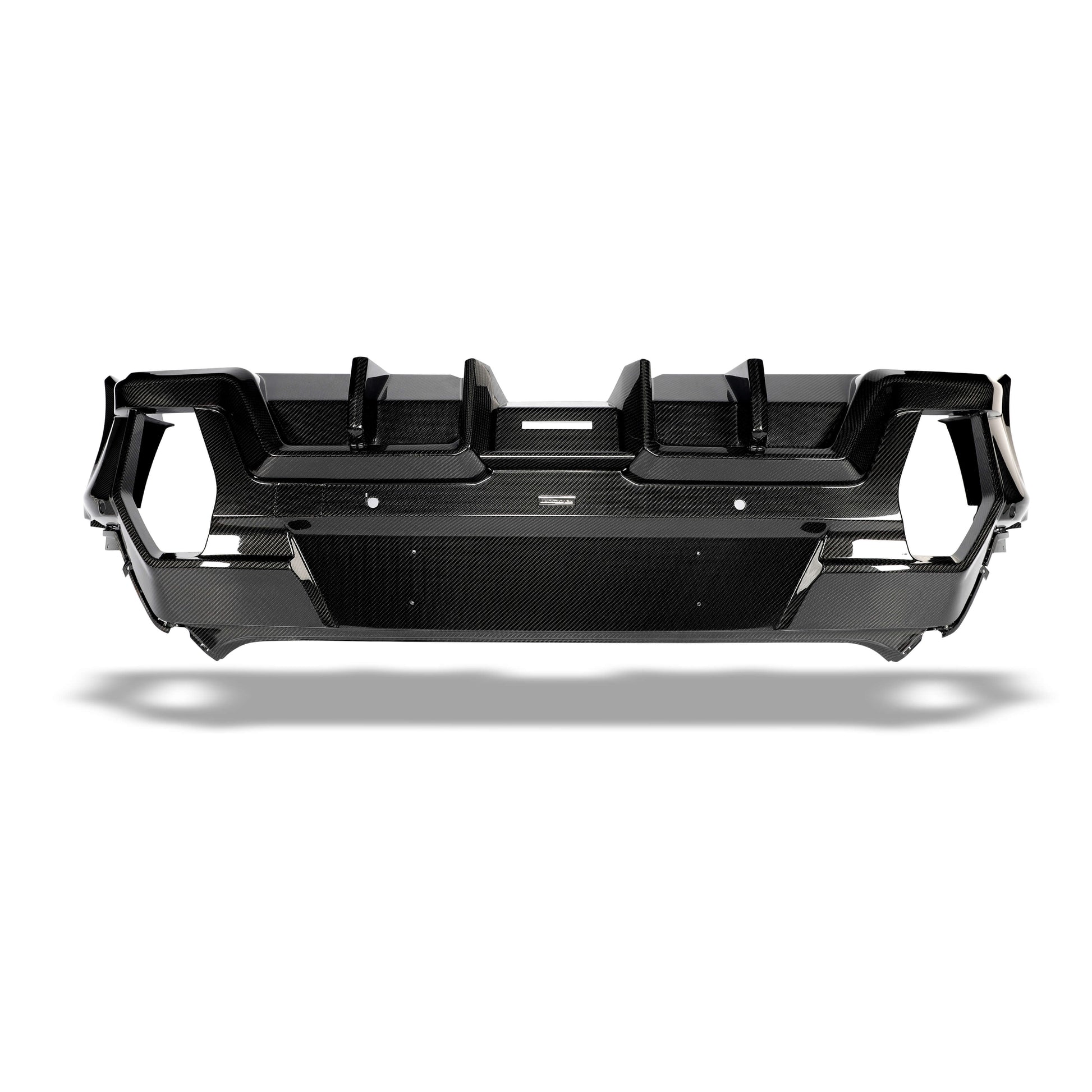 BMW XM G09 carbon fiber rear diffuser lower edge view four