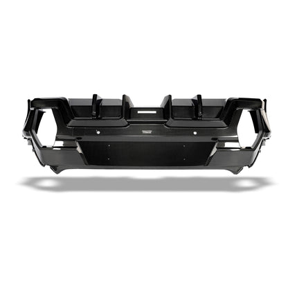 BMW XM G09 carbon fiber rear diffuser lower edge view four