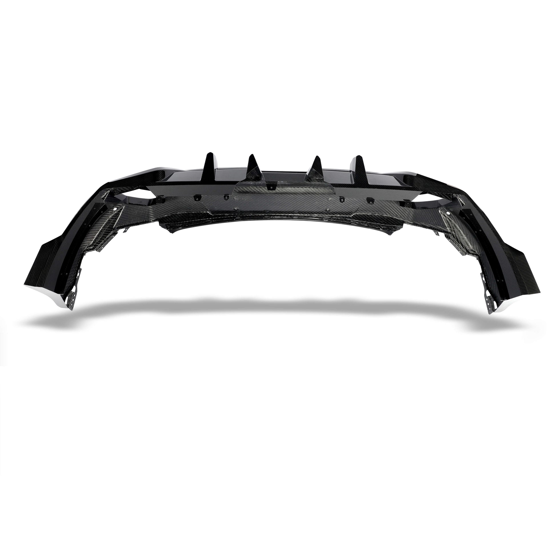 BMW XM G09 carbon fiber rear diffuser weave texture view six