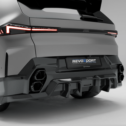 BMW XM G09 carbon fiber rear spoiler included in the body kit