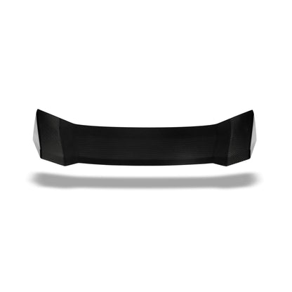 BMW XM G09 carbon fiber roof spoiler angled product view one