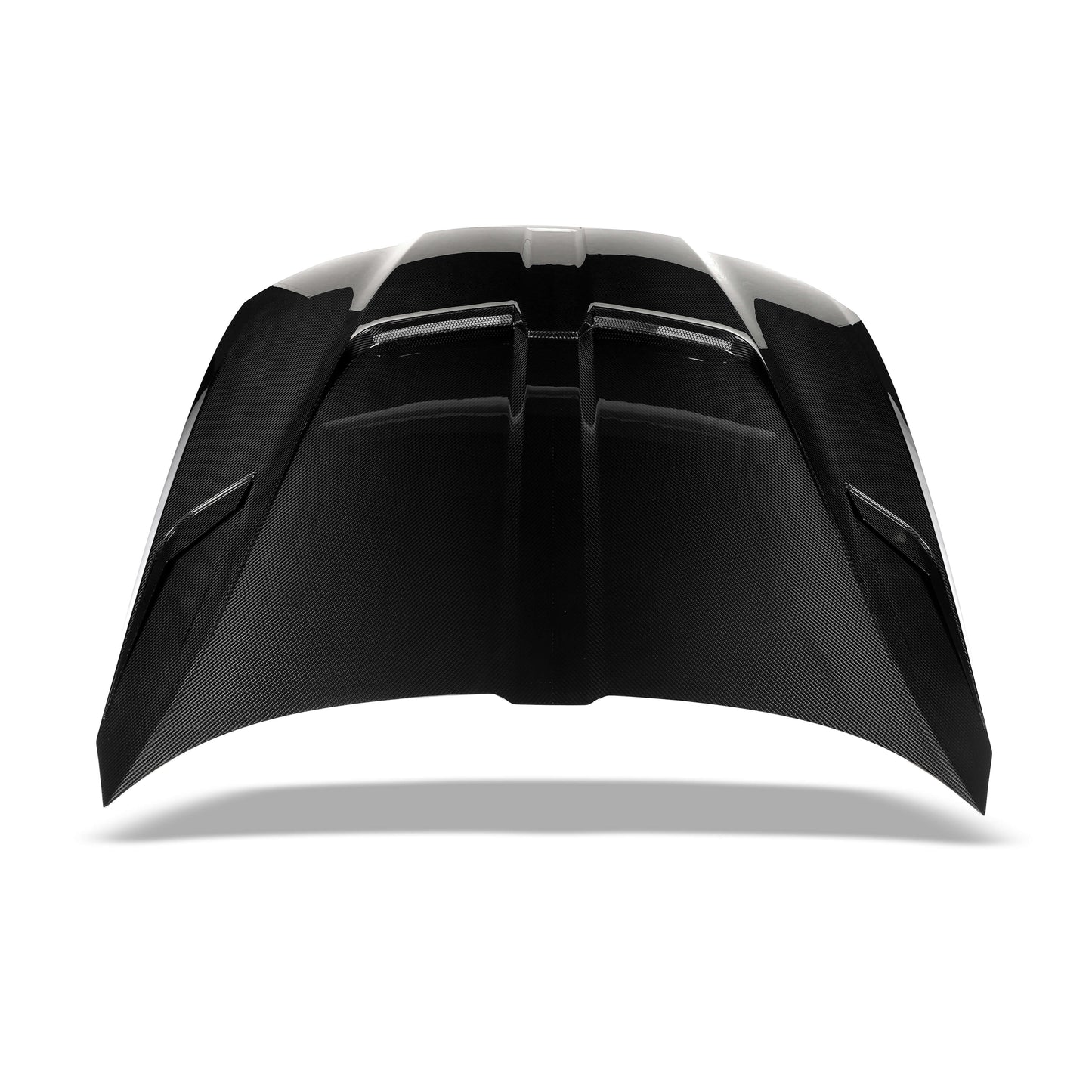 BMW G8X carbon fiber hood detail showing vent opening close up