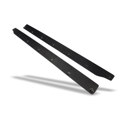 BMW M2 G87 carbon fiber aero side skirts, full side body view