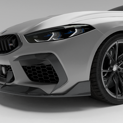 BMW M8 F91 F92 F93 carbon fiber canards main product view