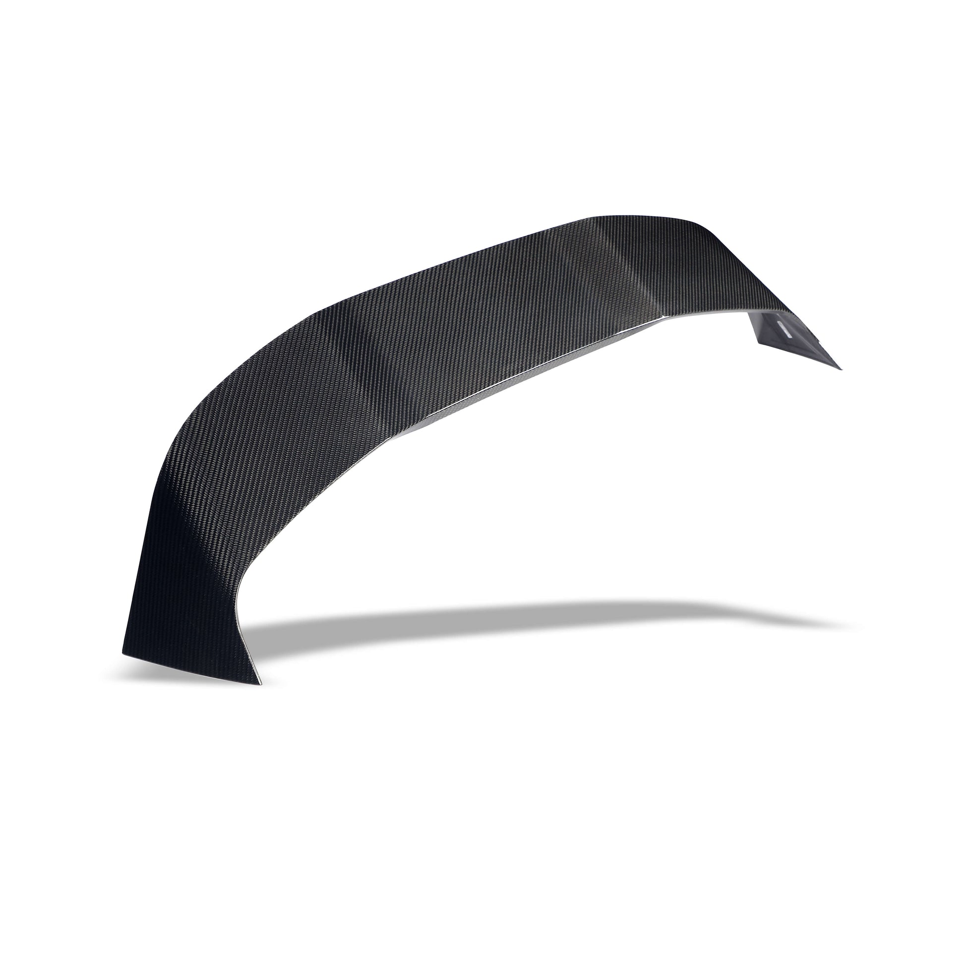 BMW X3M F97 LCI carbon roof spoiler angled edge shot