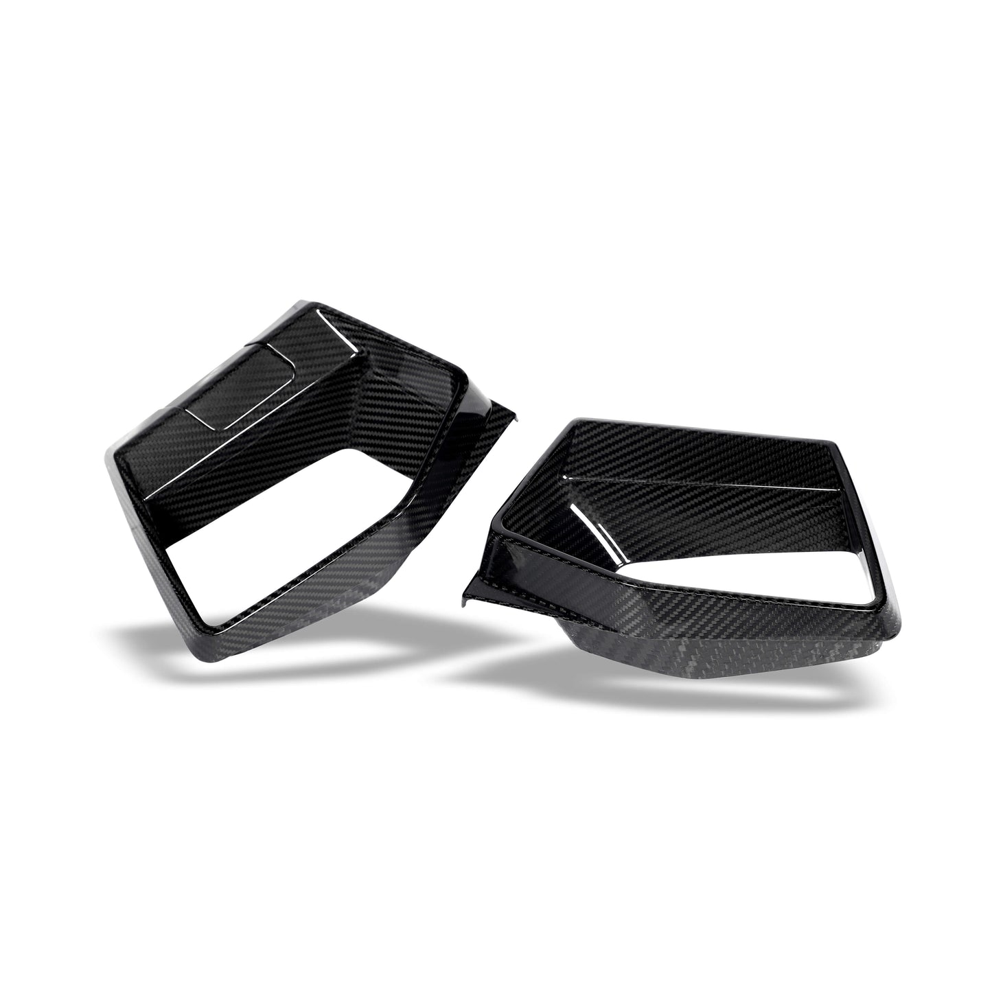 BMW X4M F98 LCI carbon bumper vents paired studio view