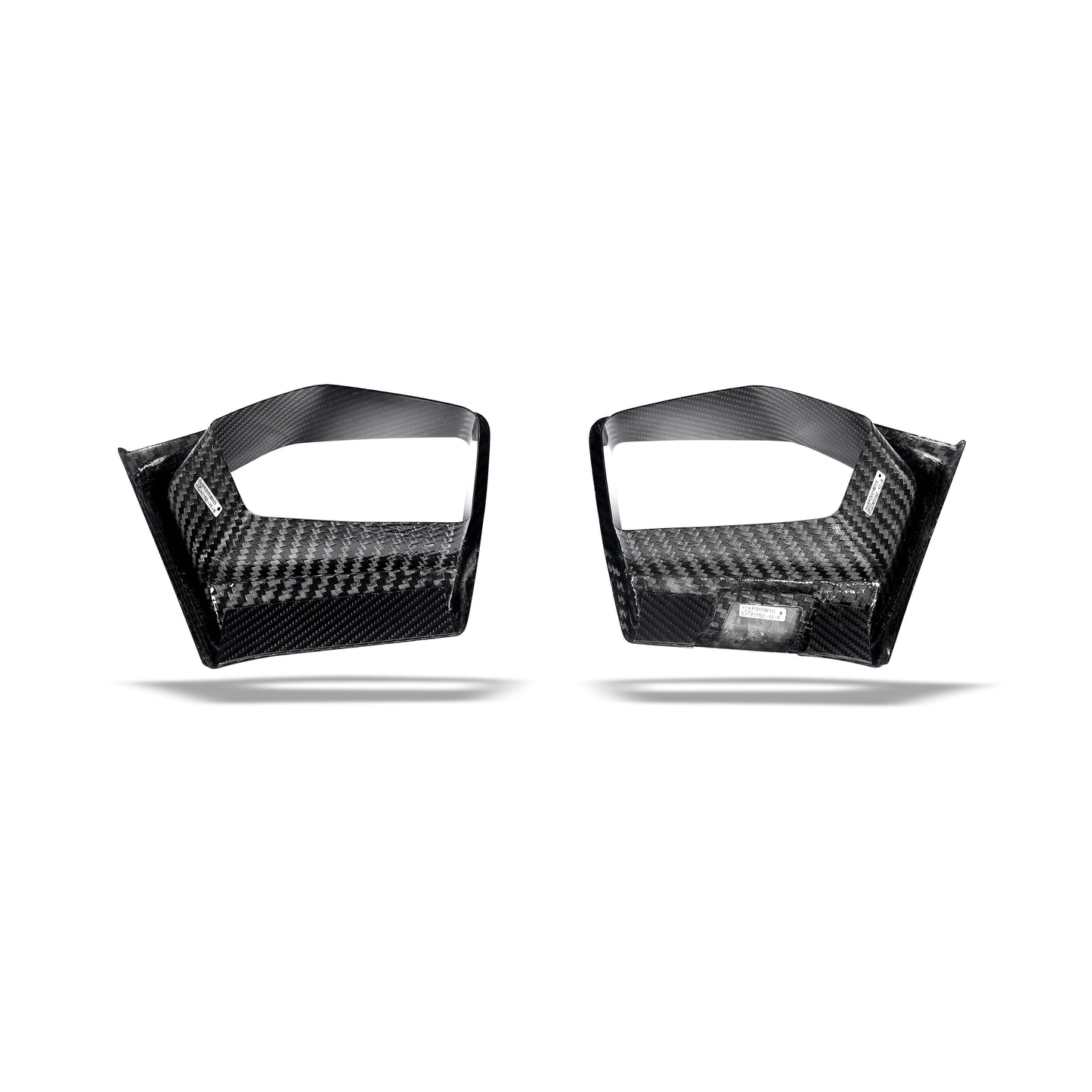 Carbon fiber front bumper vent for BMW X3M F97 X4M F98 LCI, angled detail