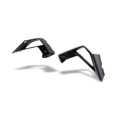 Carbon fiber air intake cover for BMW X3M F97 X4M F98 LCI, angled detail