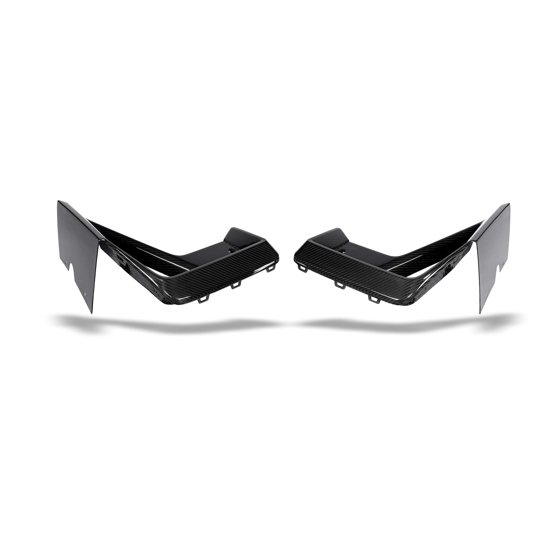 BMW X4M F98 LCI carbon intake covers paired studio view