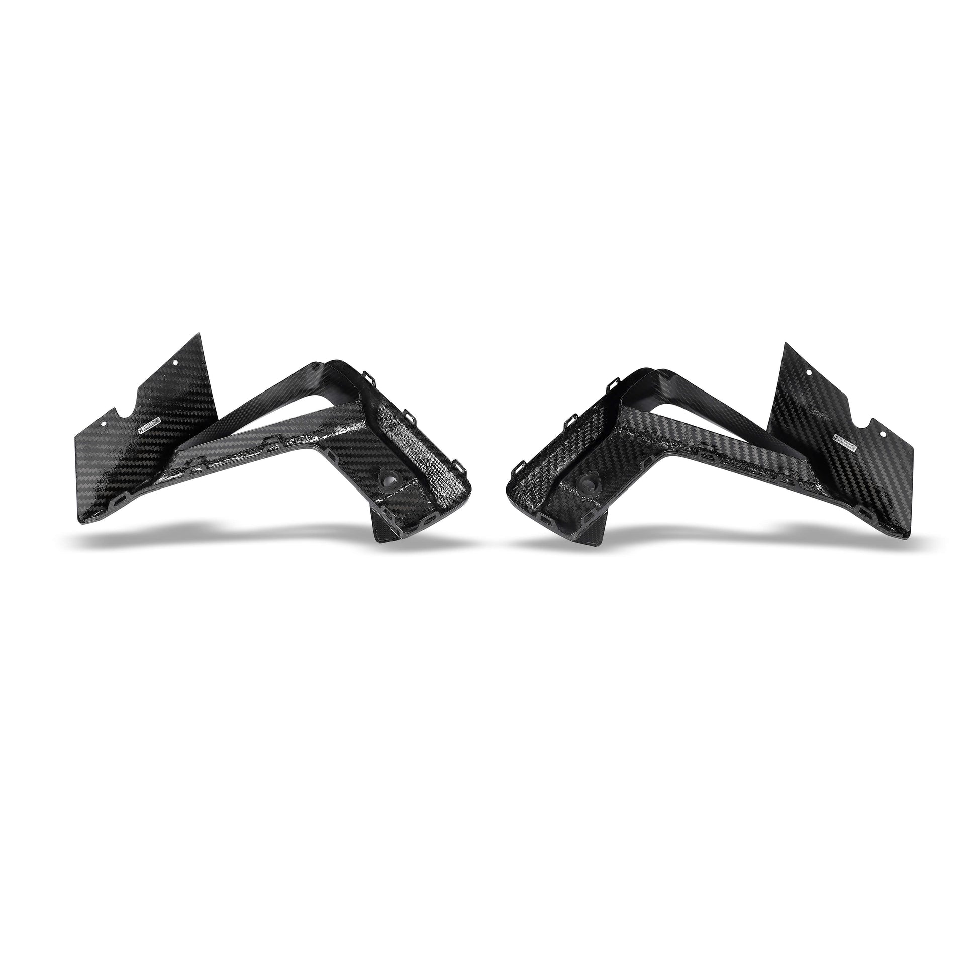 BMW X4M F98 LCI carbon air intake cover side profile view