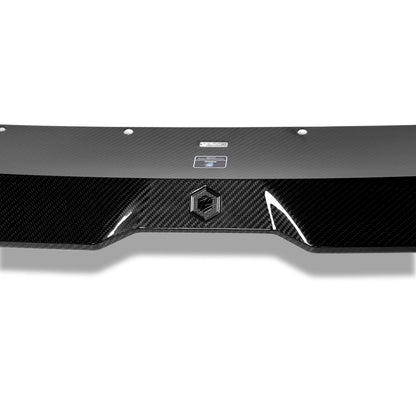 BMW X4M F98 LCI carbon fiber front lip full width view