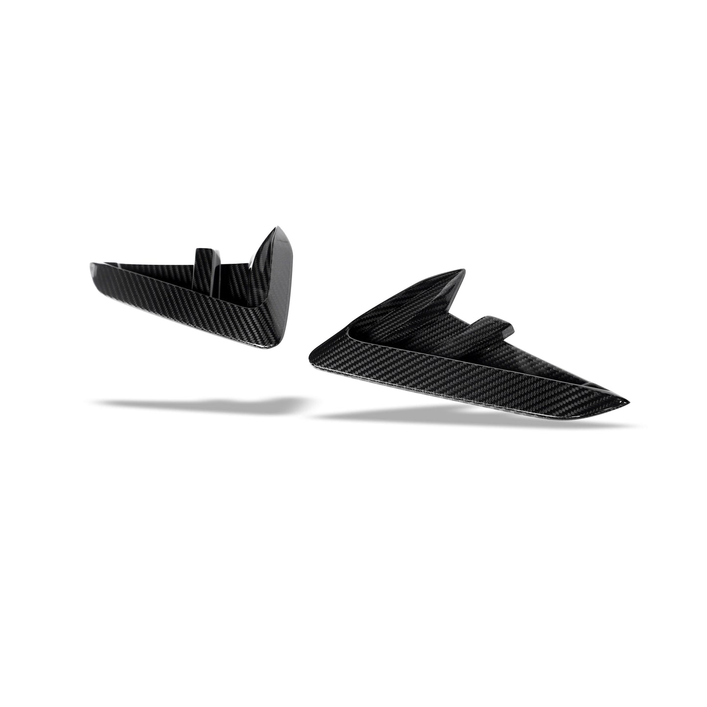BMW X4M F98 LCI carbon fiber side fender vents, front-fender view