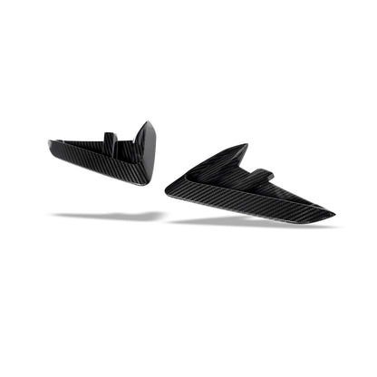 BMW X4M F98 LCI carbon fiber side fender vents, front-fender view