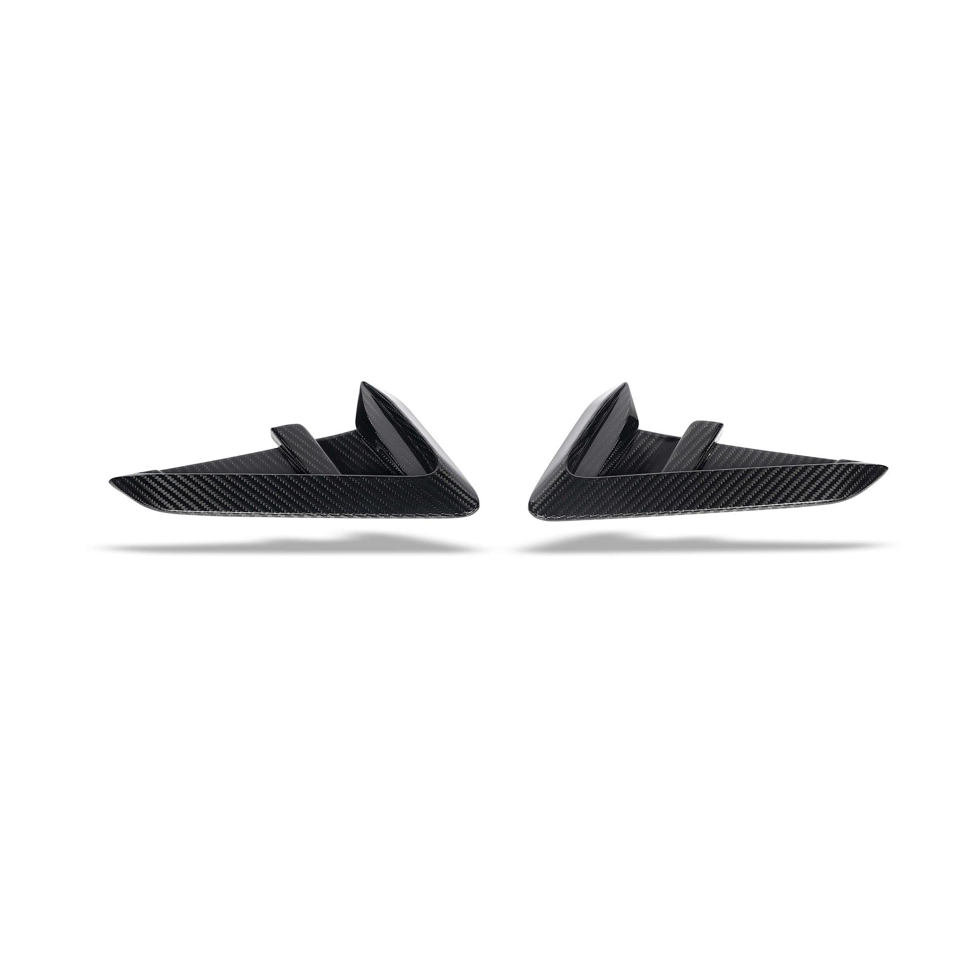 Carbon fiber side fender vent for BMW X3M F97 X4M F98 LCI, angled detail