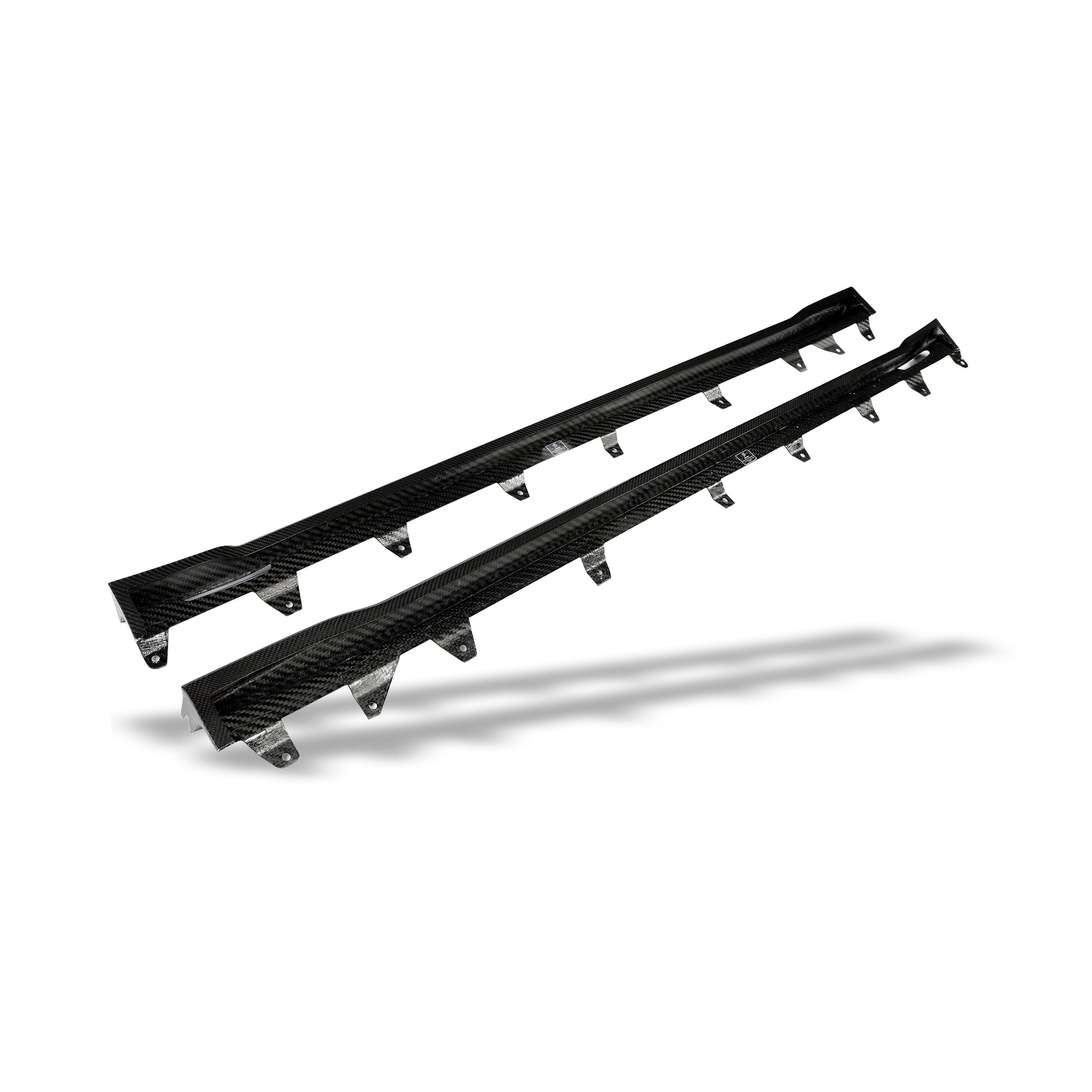 BMW X3M F97 X4M F98 LCI carbon fiber side skirt fitment detail
