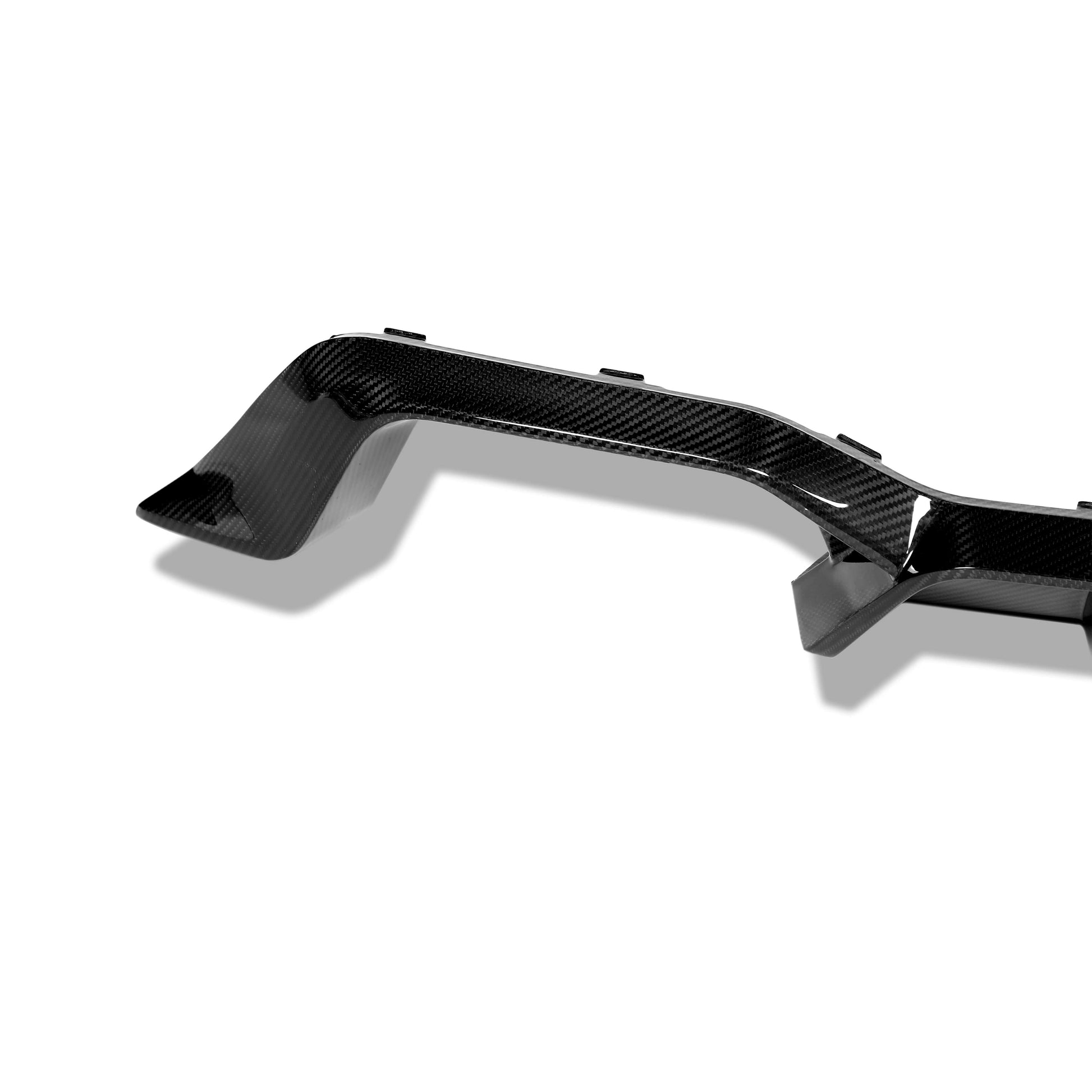 BMW X4M F98 LCI carbon fiber rear diffuser, weave texture detail