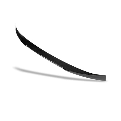 BMW X4M F98 LCI carbon fiber rear spoiler, rear three-quarter view