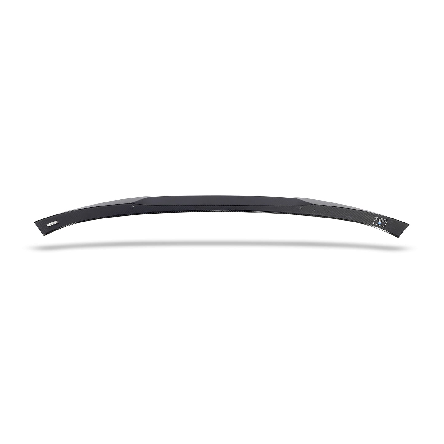 BMW X4M F98 LCI carbon fiber rear spoiler, angled profile view