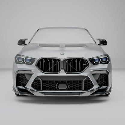 BMW X6M F96 Pre-LCI carbon fiber air intake trim main view