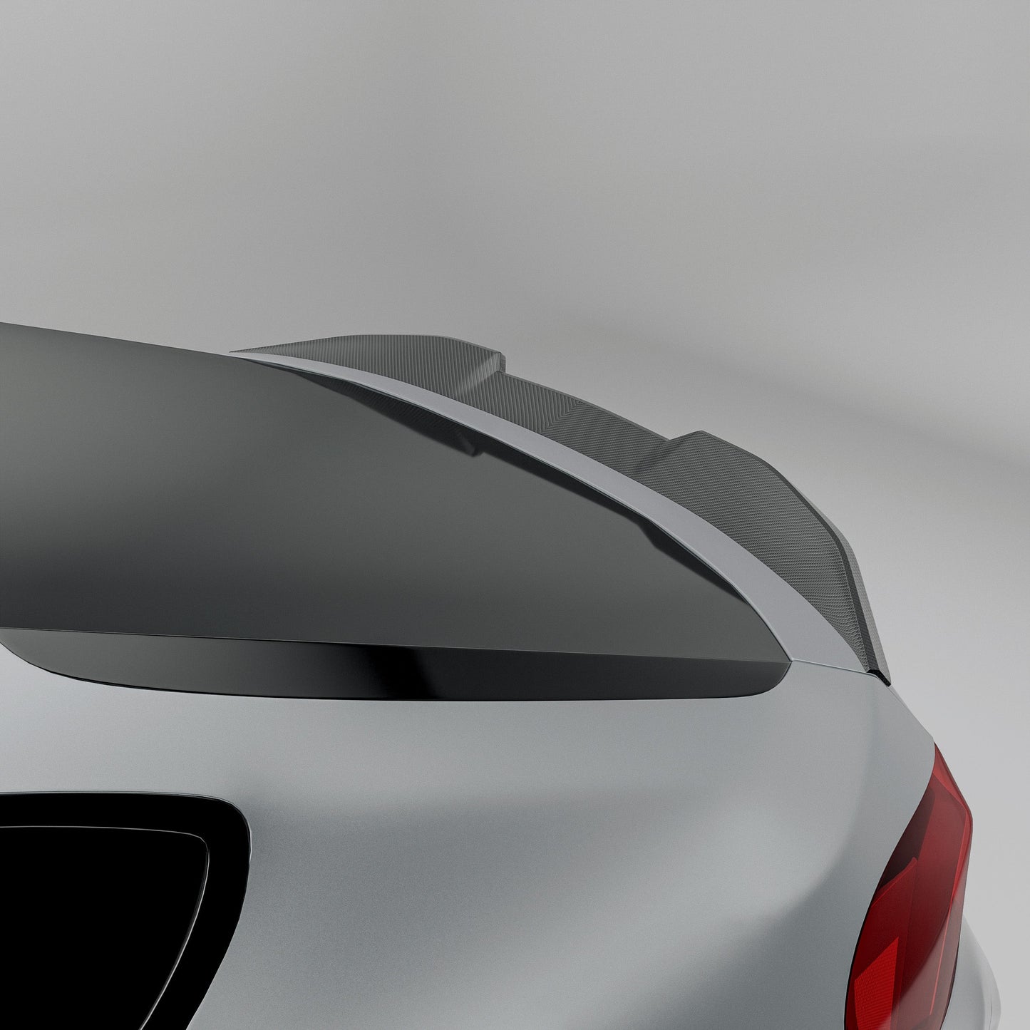 BMW X6M F96 Pre-LCI carbon fiber rear roof spoiler main view