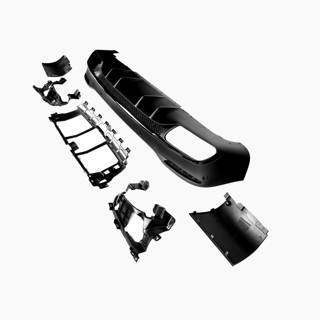 Mercedes-Benz GLS X167 (2020–present) GLS63 REAR DIFFUSER BLACK