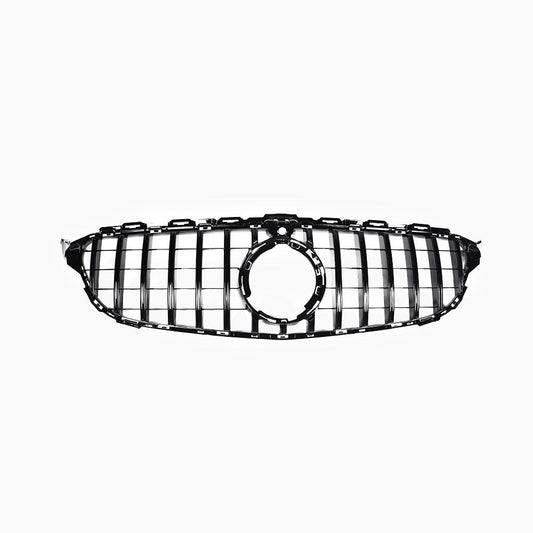Gloss Black Front Grille For Mercedes Benz C-Class W205 Facelift (2019-2021)