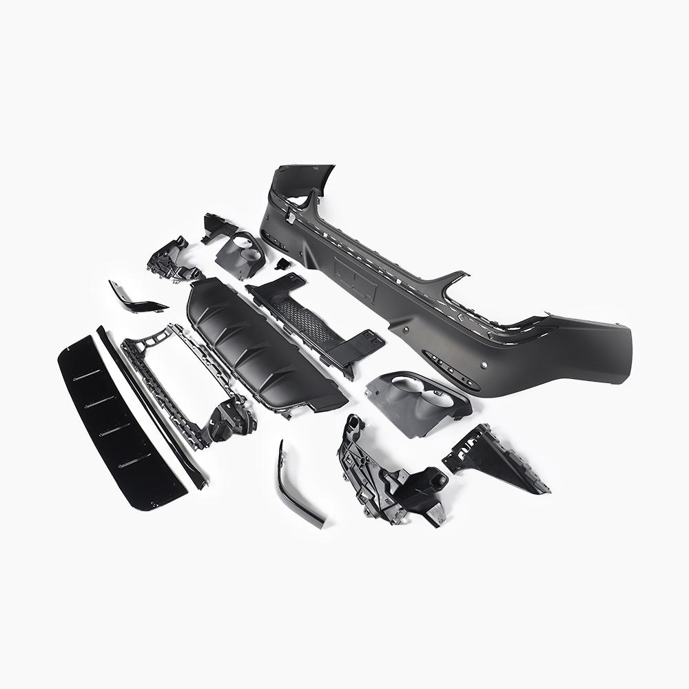 Mercedes-Benz GLC C254 (2023–present) GLC43 Coupe Diffuser With Black Pipe For AMG-Line/ Black