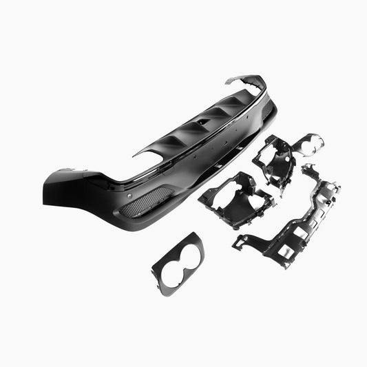 Mercedes-Benz GLE C167 (2020–present) GLE53 Coupe Rear Diffuser With Black Tips Black