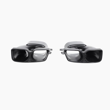 Brabus Style Gloss Black Rear Diffuser Lip Set for Mercedes Benz S-Class W222 Pre-Facelift (2014-2017)