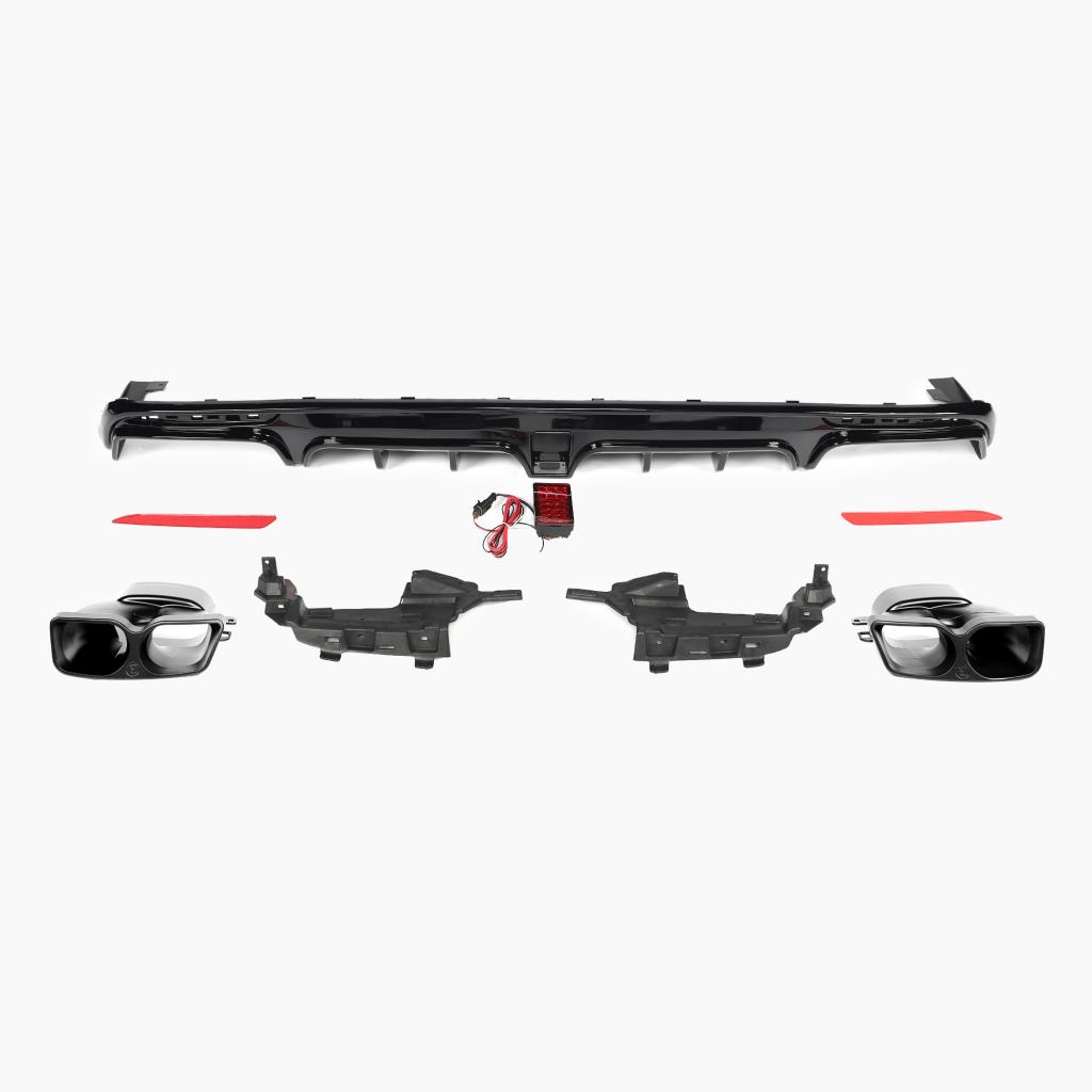 Mercedes-Benz S-Class W222 (2013–2020) BRS Rear Diffuser With Tips For AMG/For AMG 14-17