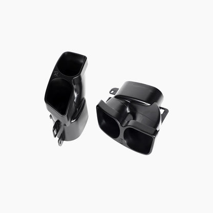 Brabus Style Gloss Black Rear Diffuser Lip Set for Mercedes Benz S-Class W222 Pre-Facelift (2014-2017)