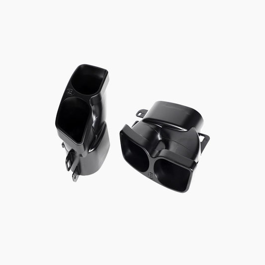 Brabus Style Gloss Black Rear Diffuser Lip Set for Mercedes Benz S-Class W222 Pre-Facelift (2014-2017)