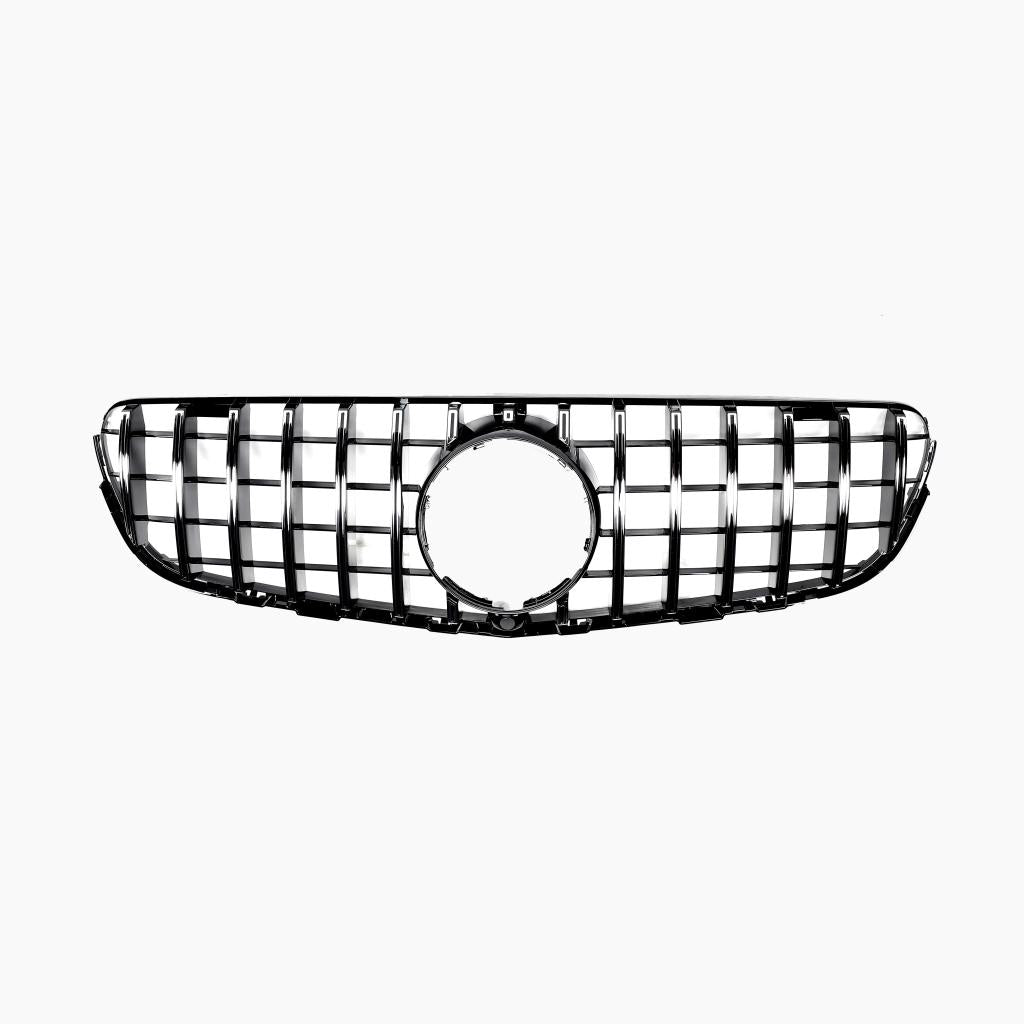 Chrome Silver Front Grille for Mercedes Benz GLC X253 (SUV) Pre-Facelift (2016-2019)