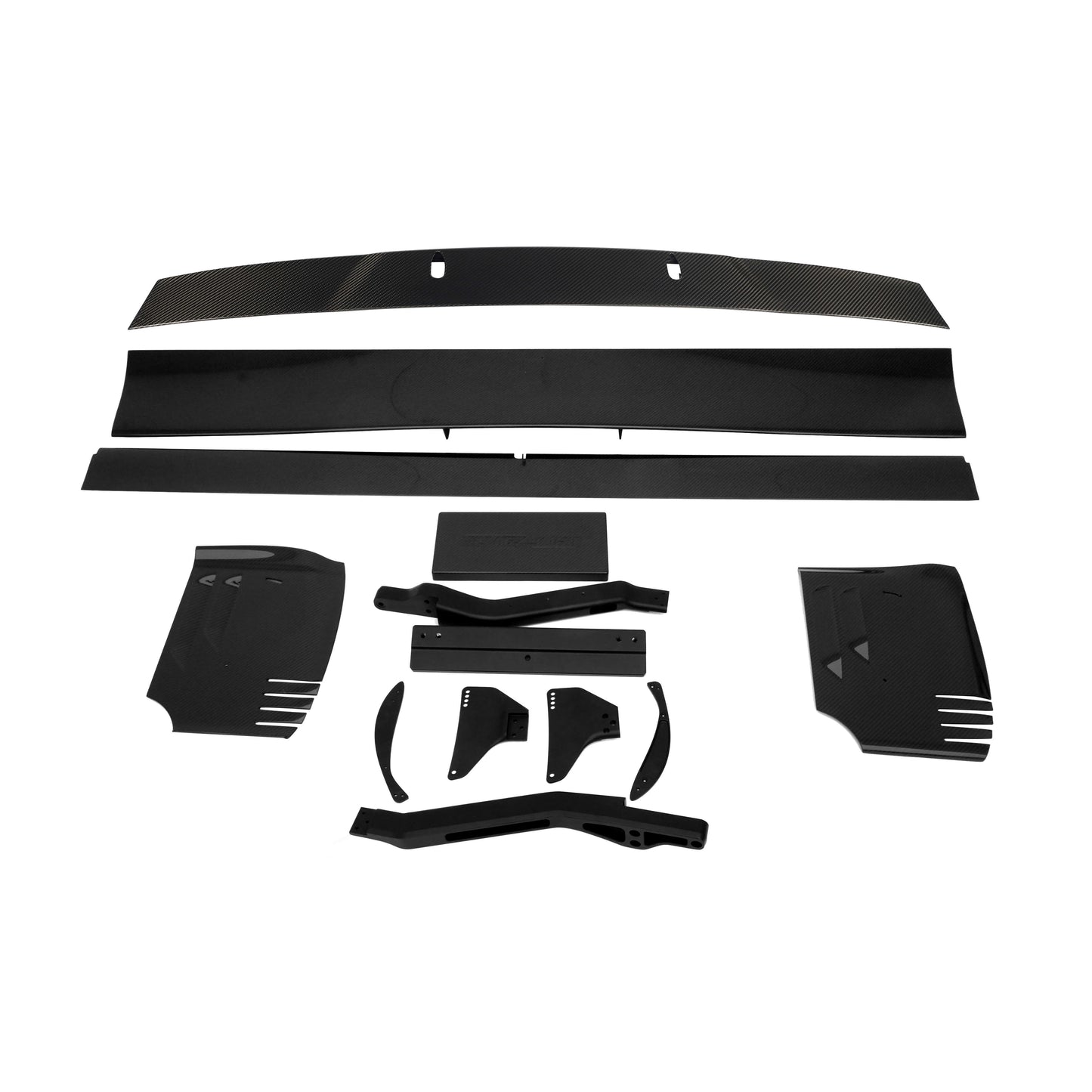 C6 Corvette rear wing installed on the trunk lid top view
