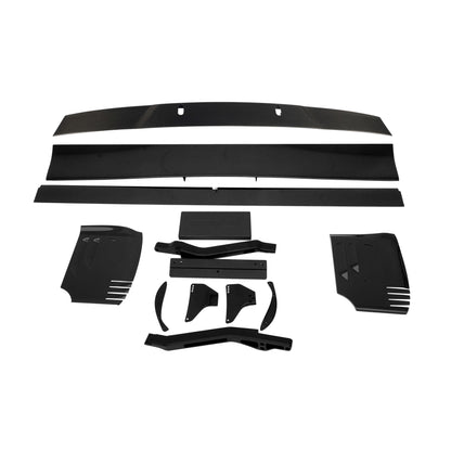 C6 Corvette rear wing installed on the trunk lid top view